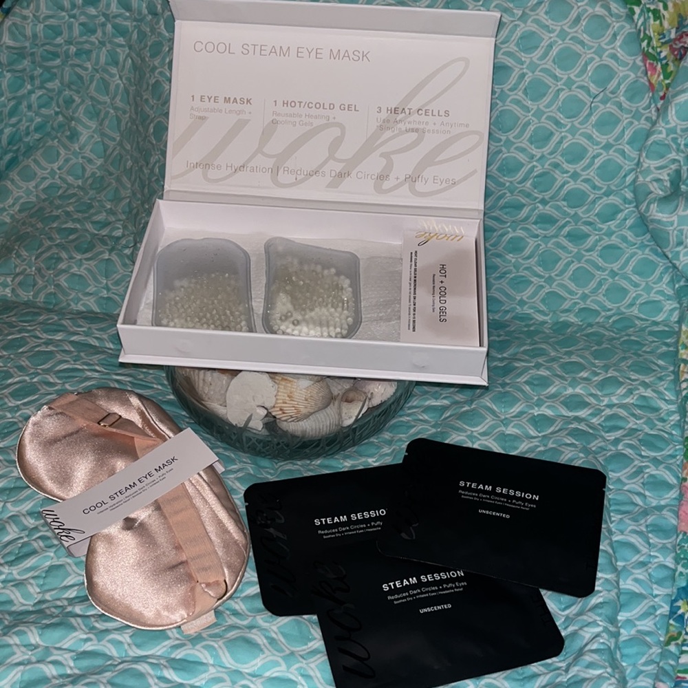 The Word Woke Cool Steam Eye Mask